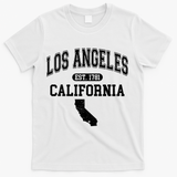 Los Angeles California Est 1781 Varsity T-Shirt - White