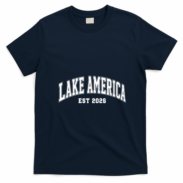 Lake America Est 2026 T-Shirt - Navy Blue