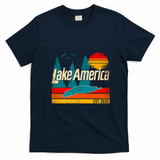 Lake America EST. 2026 Vintage T-Shirt - Navy Blue
