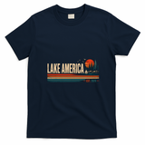 Lake America EST 2026 Retro Vintage T-Shirt - Navy Blue