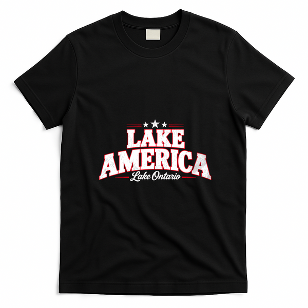 Lake America Lake Ontario T-Shirt - Black
