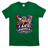 Lake America Ontario TRUMP 47 PATRIOTIC USA T-Shirt - Irish Green