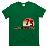 Limited Edition 1975 Retro Sun 50th Birthday T-Shirt - Green