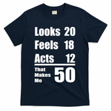 Funny 50th Birthday Fifty Years T-Shirt - Navy