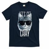 Let's Get Cray Funny Cat Meme T-Shirt - Navy Blue