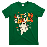 Lets Go Ghouls Ghost Retro Halloween Costume T-Shirt - Irish Green