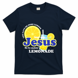 Life Gave Me Some Lemons Jesus Lemonade Christian Quote T-Shirt - Navy Blue