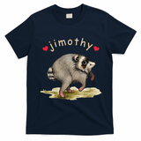 Love Jimothy Raccoon Seattle Feral Funny Trash Panda T-Shirt - Navy Blue