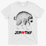 Love Jimothy Raccoon T-Shirt - White