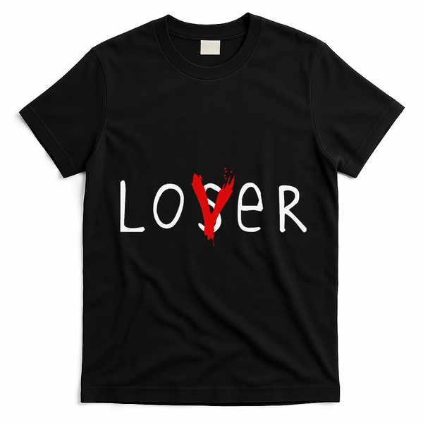Lover Loser Halloween Horror Club T-Shirt - Black