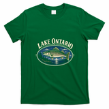 Lake Ontario Bass Fishing T-Shirt - Irish Green