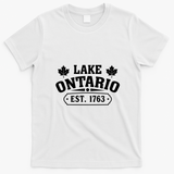 Lake Ontario EST 1763 Canada T-Shirt - White