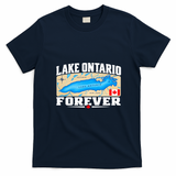 Lake Ontario Forever Funny Anti Trump Lake America T-Shirt - Navy Blue