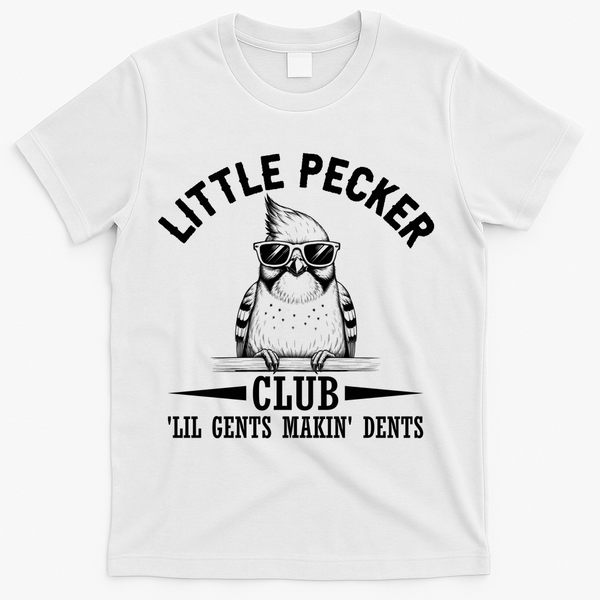 Little Pecker Club Woodpecker T-Shirt - White