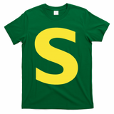 Letter S Funny Chipmunk Group Matching Halloween T-Shirt - Green
