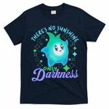 Luma Star Halloween Theres No Sunshine Only Darkness Luna Star T-Shirt - Navy Blue