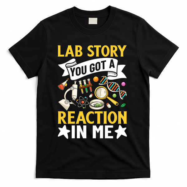 Lab Story Lab Week Medical Laboratory Technician Team  T-Shirt - Black