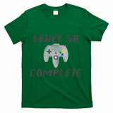 Level 50 Complete 50th Birthday T-Shirt - Green