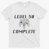 Level 50 Complete 50th Birthday T-Shirt - White
