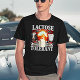 Lactose Tolerant Funny Black T-Shirt - Navy
