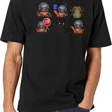 Lethal Company Funny Cute Black T-Shirt - White