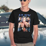 Limited Alex Jones Vintage Shirt Gift for Woman and Man Black T-Shirt - Navy