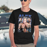 Limited Alex Jones Vintage Shirt Gift for Woman anda Man Black T-Shirt - Navy
