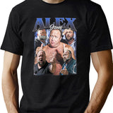Limited Alex Jones Vintage Shirt Gift for Woman anda Man Black T-Shirt - Green