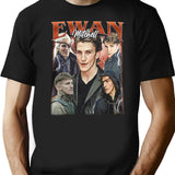 Limited Ewan Mitchell Vintage Shirt Gift for Woman and Man Black T-Shirt - Black