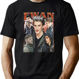 Limited Ewan Mitchell Vintage Shirt Gift for Woman and Man Black T-Shirt - Green