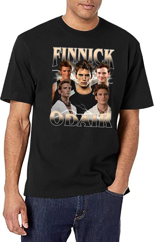 Limited Finnick Odair Vintage Shirt Gift for Woman and Man Black T-Shirt - White