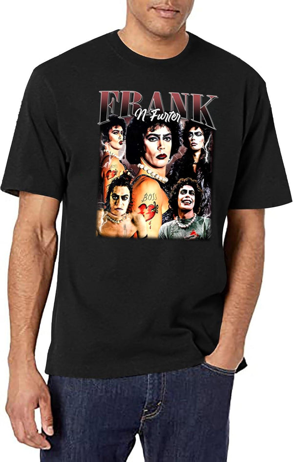 Limited Frank N Furter Vintage Shirt Gift for Woman and Man Black T-Shirt - White