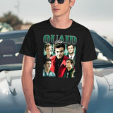 Limited Jack Quaid Vintage Shirt Gift for Woman and Man Black T-Shirt - Navy