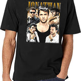 Limited Jonathan Bailey Vintage Shirt Gift for Woman and Man Black T-Shirt - White