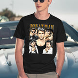 Limited Jonathan Bailey Vintage Shirt Gift for Woman and Man Black T-Shirt - Navy