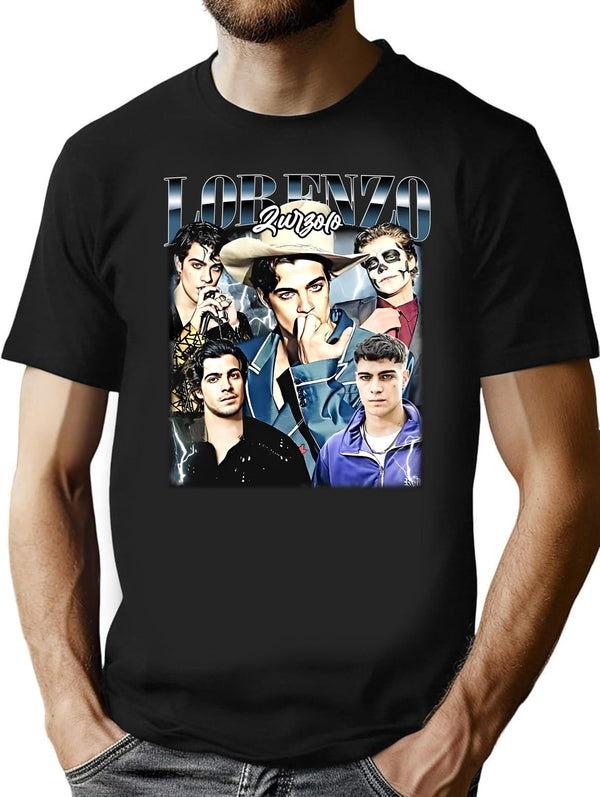 Limited Lorenzo Zurzolo Vintage Shirt Gift for Woman and Man Black T-Shirt - Black