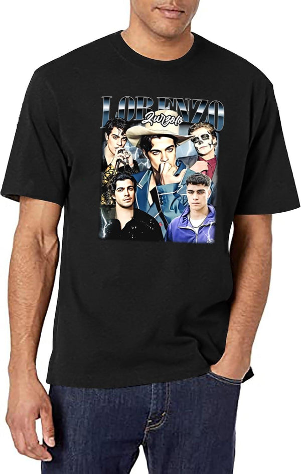 Limited Lorenzo Zurzolo Vintage Shirt Gift for Woman and Man Black T-Shirt - White