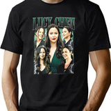 Limited Lucy Chen Vintage Shirt Gift for Woman and Man Black T-Shirt - Green