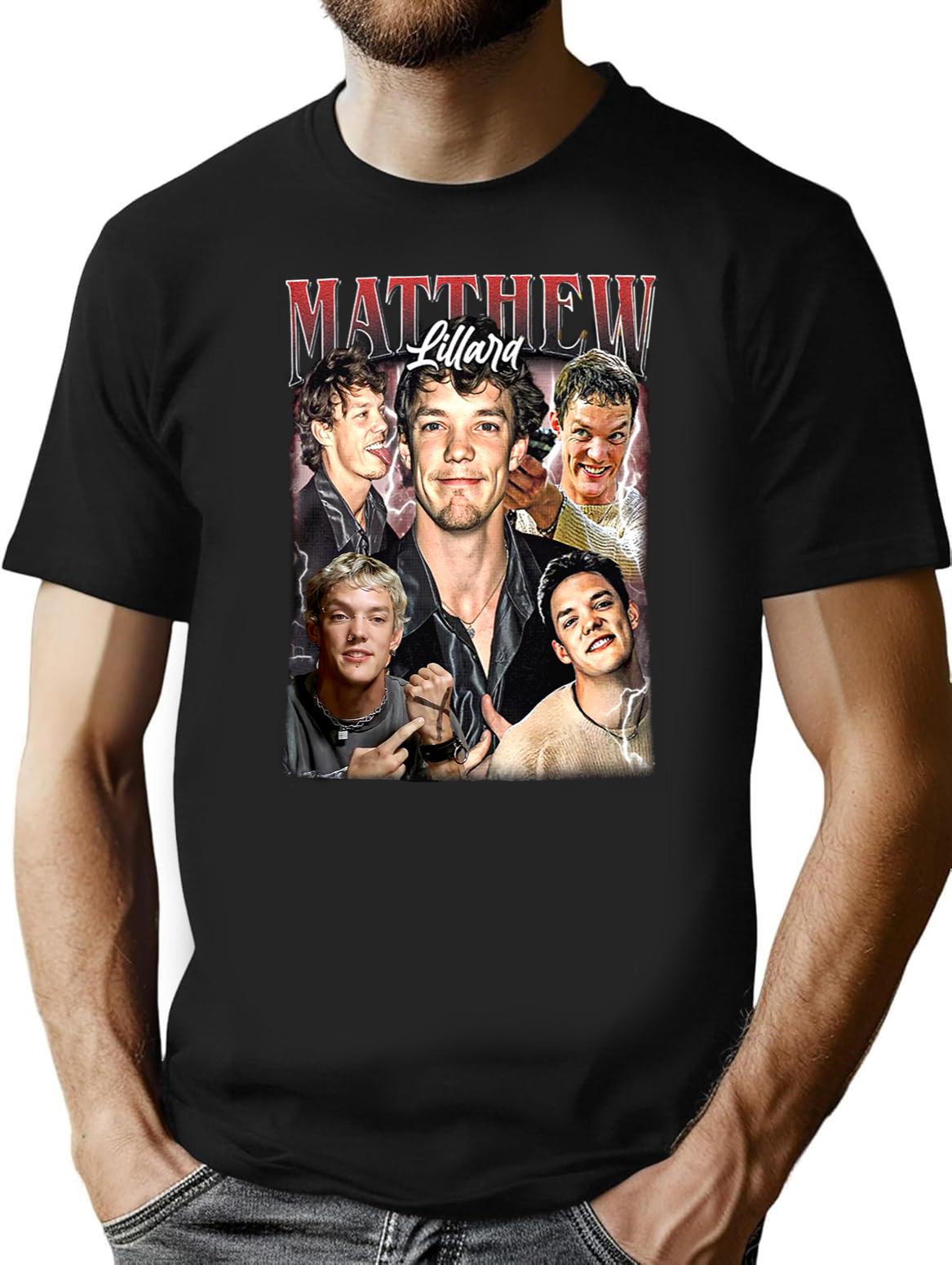 Limited Matthew Lillard Vintage Shirt Gift for Woman and Man Black T-Shirt - Black