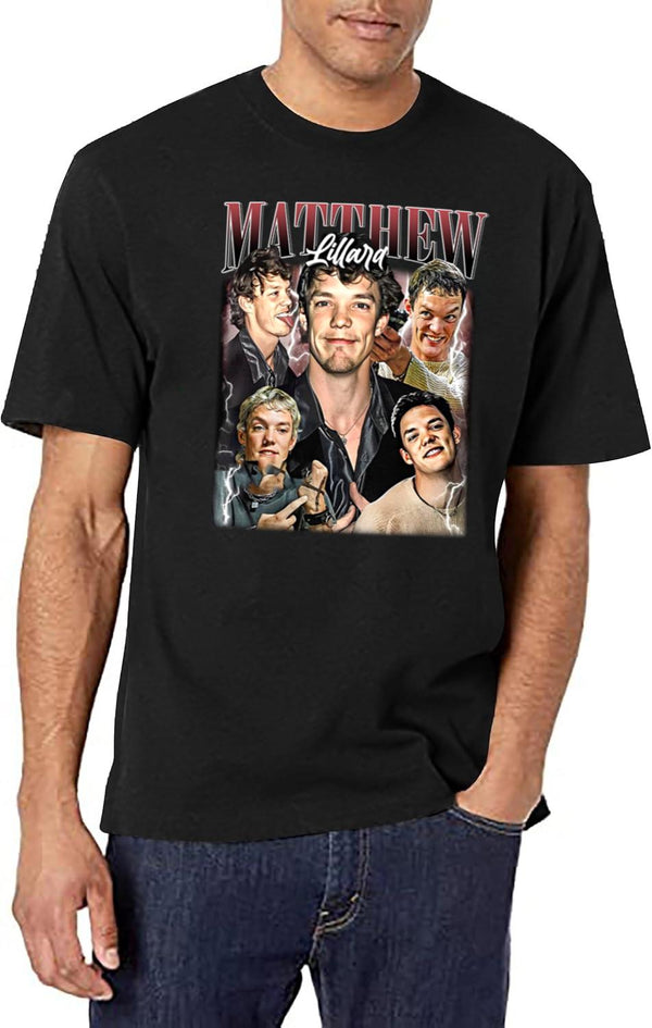 Limited Matthew Lillard Vintage Shirt Gift for Woman and Man Black T-Shirt - White