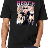 Limited Renee Rapp Vintage Shirt Gift for Woman anda Man Black T-Shirt - White