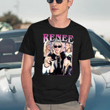 Limited Renee Rapp Vintage Shirt Gift for Woman anda Man Black T-Shirt - Navy
