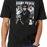 Limited Rod Wave Vintage Shirt Gift for Woman and Man Black T-Shirt - White