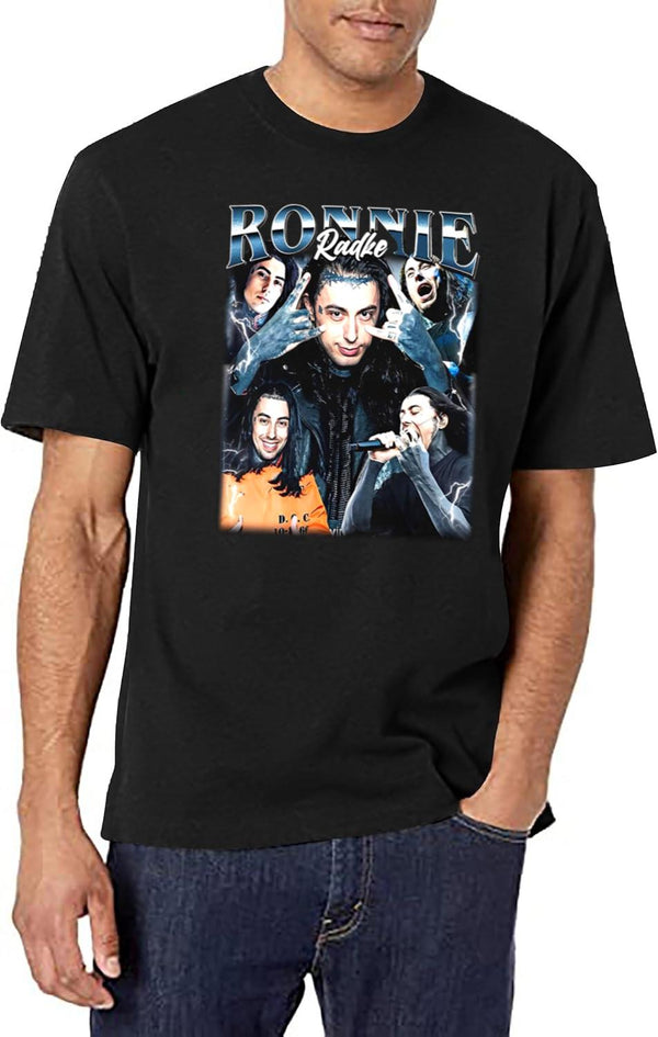 Limited Ronnie Radke Vintage Shirt Gift for Woman and Man Black T-Shirt - White