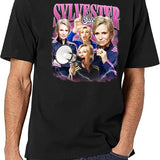 Limited Sue Sylvester Vintage Shirt Gift for Woman anda Man Black T-Shirt - White