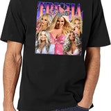 Limited Trisha Paytas Vintage Shirt Gift for Woman and Man Black T-Shirt - White