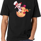 Lucifer from hazbin Hotel Classic Black T-Shirt - White
