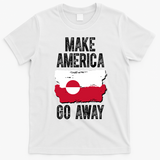 Make America Go Away Greenland Flag Vintage T-Shirt - White