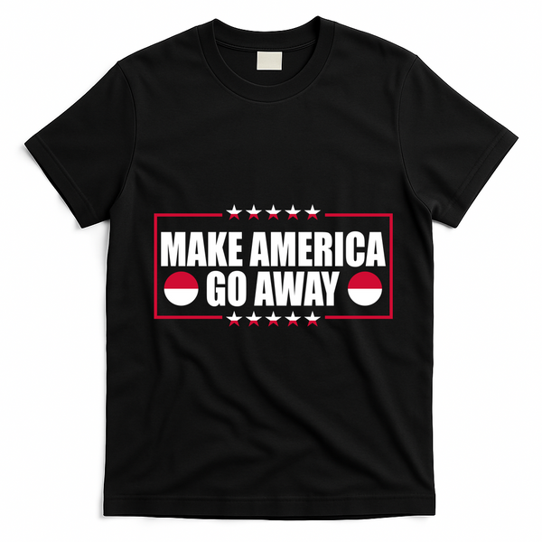 Make America Go Away MAGA Support Greenland T-Shirt - Black