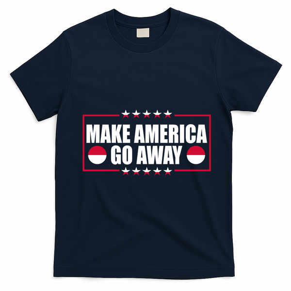 Make America Go Away MAGA Support Greenland T-Shirt - Navy Blue